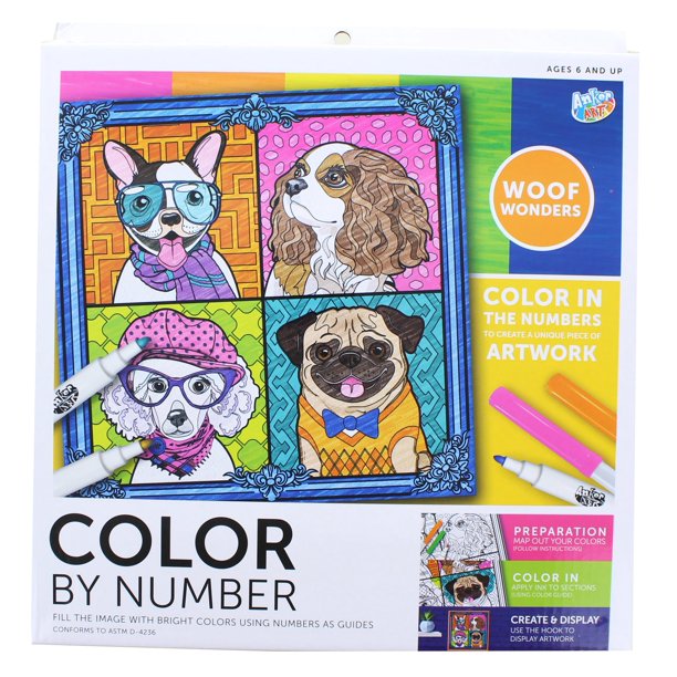 Color By Number - Woof Wonders